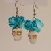 Dia de los muertos ceramic earrings- handmade mexican catrinas