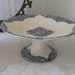 Antique French simply beautiful, very old, country compote dish / fruit bowl. Terre de Fer. Country cottage chic