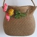 The most adorable little vintage French straw bag. Look at the shape of the top.... perfect decoration. Country cottage chic