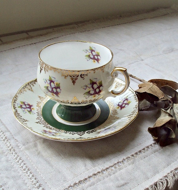 A Rosina Fine Bone China Rosina Tea Cup and Saucer