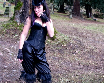 Victorian Bloomers, Naughty Knickers, Steampunk clothing, Gothic bloomers Made to order sizes 6-26 US