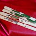 Vintage Celluloid Hair Chopsticks 1930s Two Pairs Dragon and Geisha