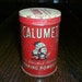 Antique Kitchen Spice Tin Calumet Baking Powder Red Can Sample Size