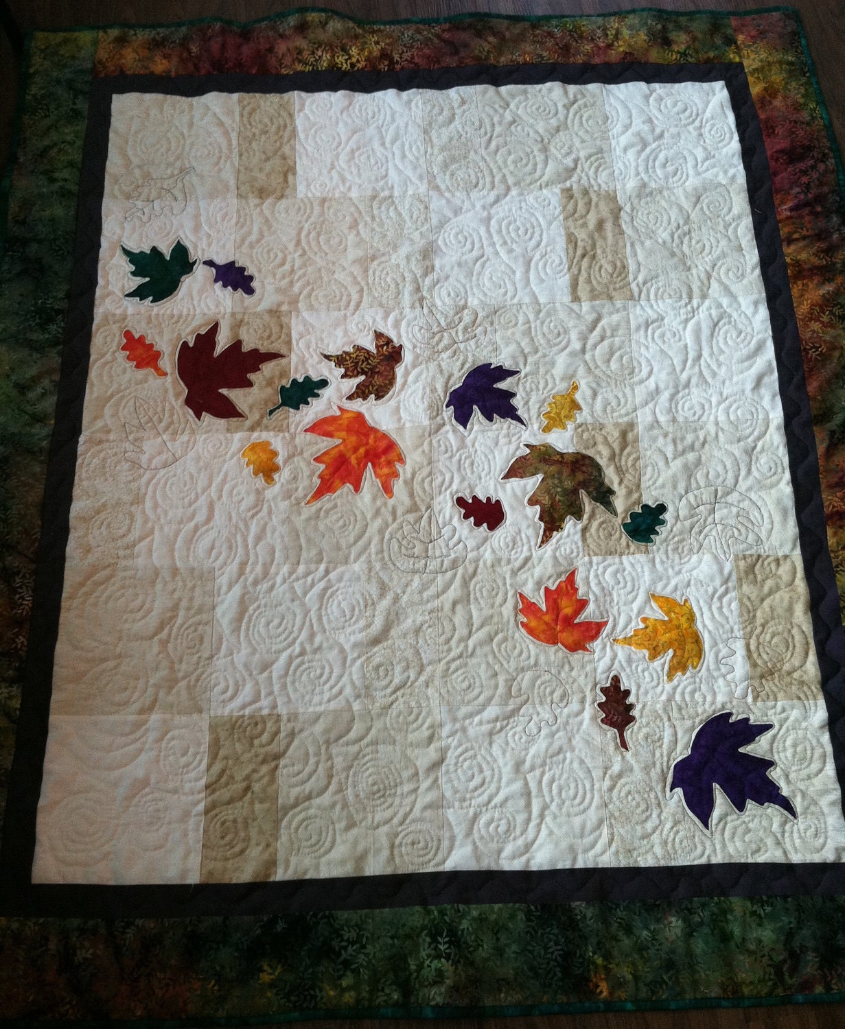 Fall Children Throw Quilt by quiltyninja on Etsy