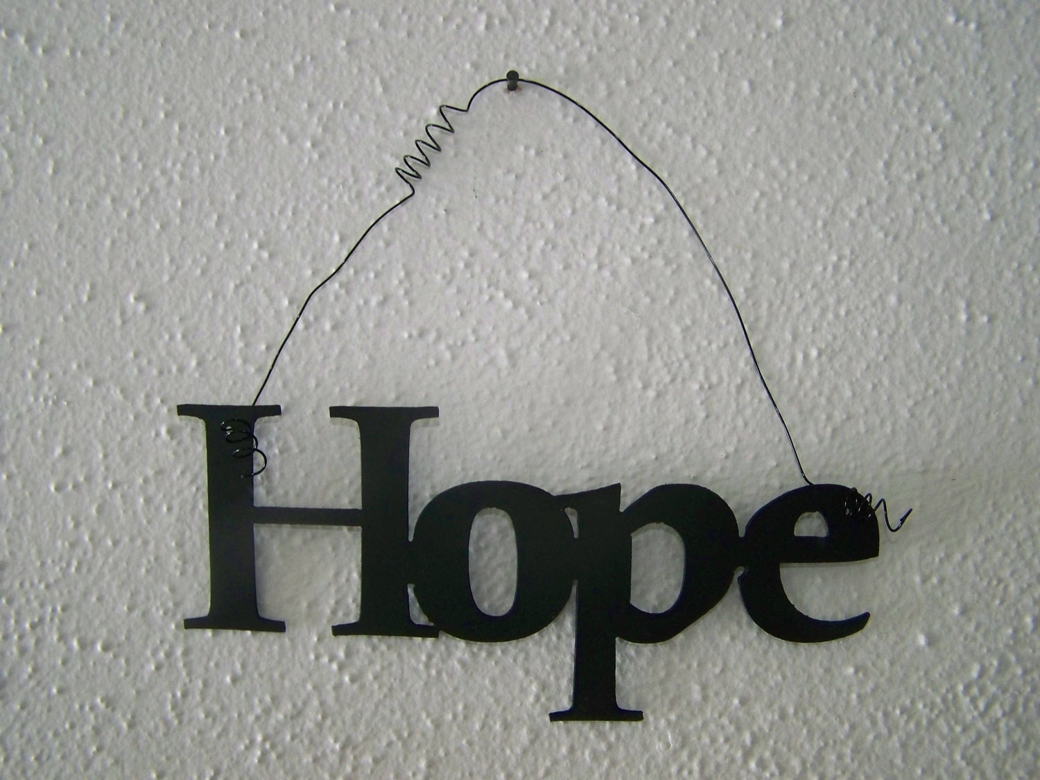 Inspirational Word HOPE Wall Hanging Home by ScharesMetalWorks