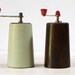 Set of french Vintage mid century Wooden Salt and Pepper Grinders