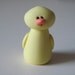 Clay Chick Figurine