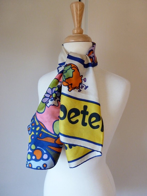 60's PETER MAX Psychedelic Silk Scarf
Peter Max 60s