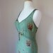 90's BETSEY JOHNSON Mini Dress Grunge Floral Sheer Bias Cut S P