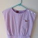80's Sasson Romper Purple and White Striped Playsuit XS S