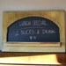 Arc Chalkboard with ledge Brown Ready to ship