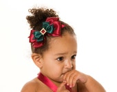 READY TO SHIP: Christmas or Holiday Headband - Enchanted Elf - Burgundy and Green Fits toddler to adult - Cutie Patootie Designz Il_170x135