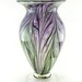 Hand Blown Art Glass Vase - Hyacinth Purple and Lavender