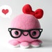 valentine octopus plush