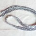 Long Braided Silver Chain Necklace 1980s