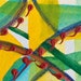 Original Abstract Painting - Growing- watercolor and acrylic, miniature art, ACEO