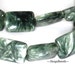 Russian Siberian Seraphinite Gemstone Cushion Rectangle 14X10MM Loose Beads 7.5 inch Half Strand (90119802-112)