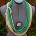 Upcycled Layered Tshirt Scarf/Necklace - Eco Friendly