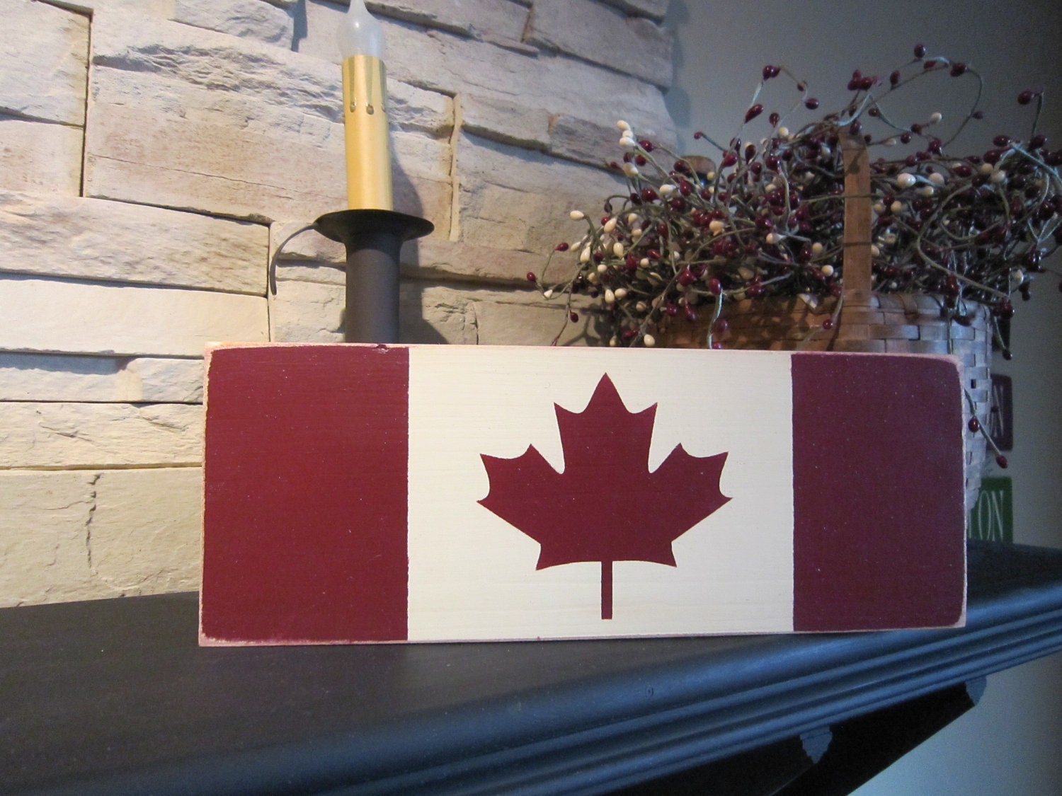 Canadian Flag Posting Set Add On by PrimitiveExpressions on Etsy