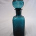 Vintage Blue Glass Decanter