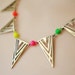 neon necklace geometric triangle banner Deco Tribal REVERSIBLE