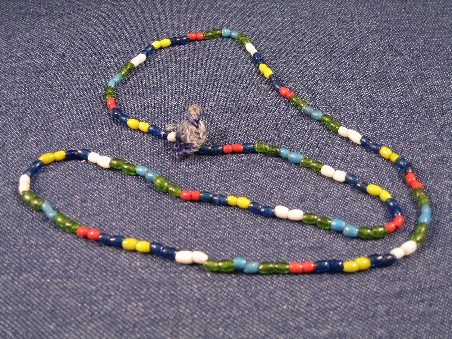 Native American GLASS Trade Beads Necklace Womens by aFarmOfArt