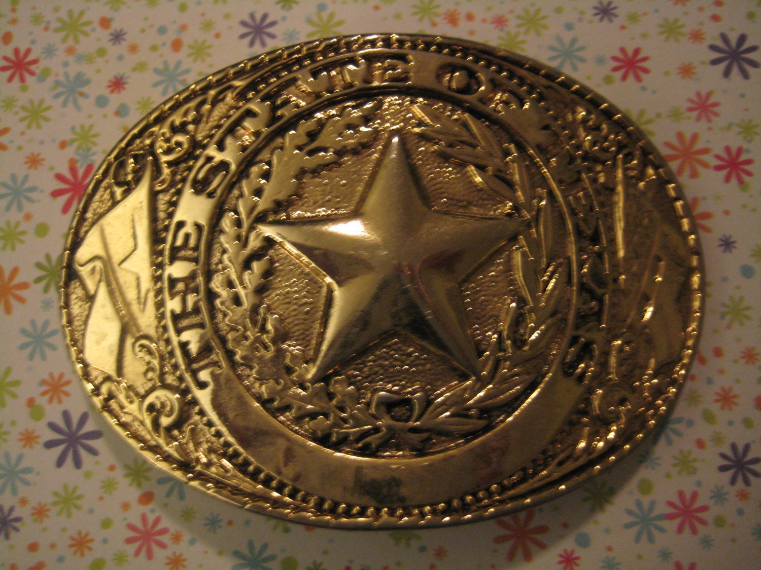 Vintage Seal of Texas Belt Buckle Texas country and western