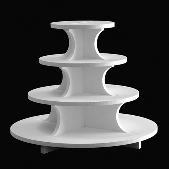 4 Tier Cupcake Stand Laminated Foam Core Very Strong