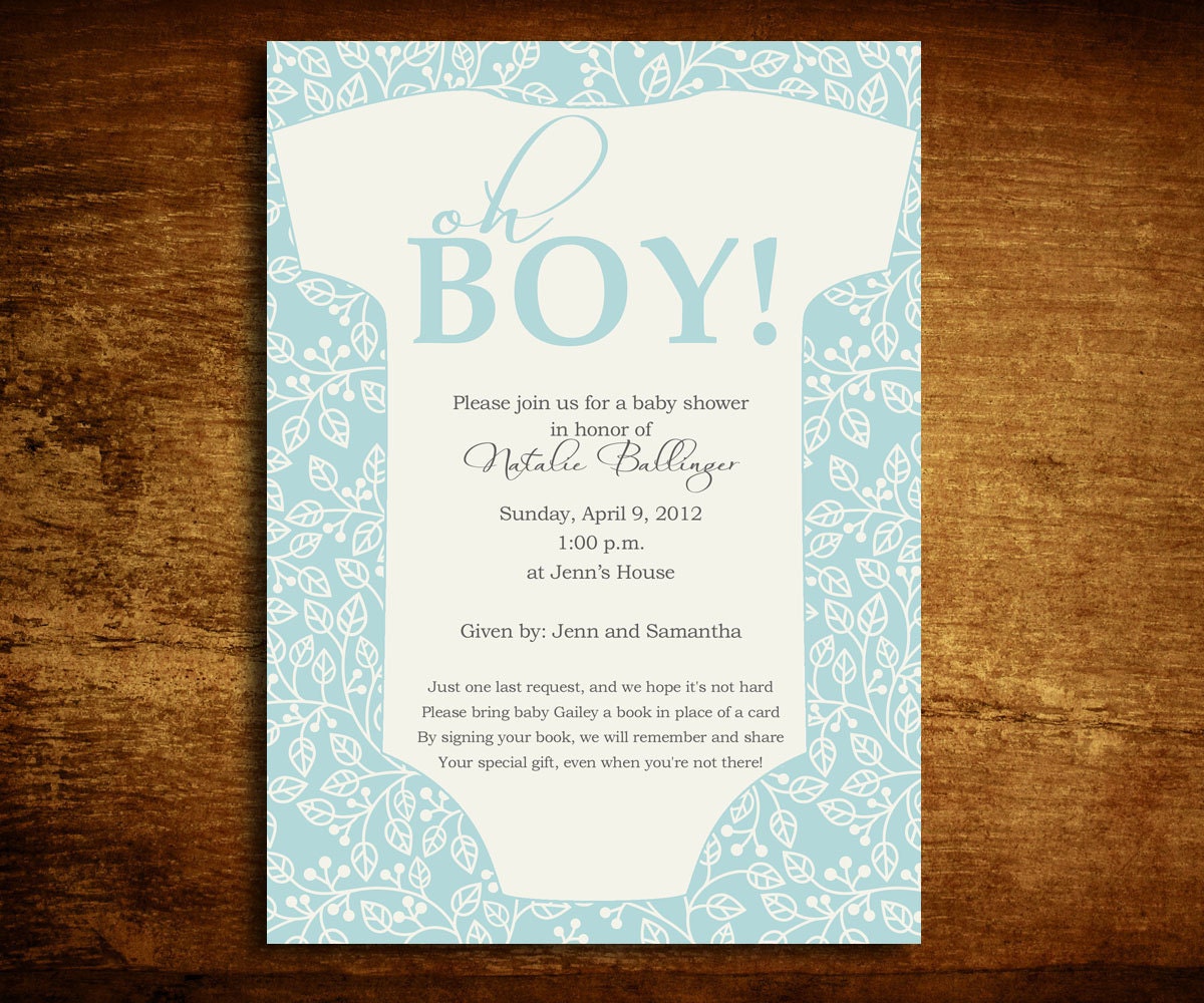 Male Baby Shower Invitations 9