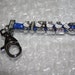 Hello K Rhinestone Charm Key Chain