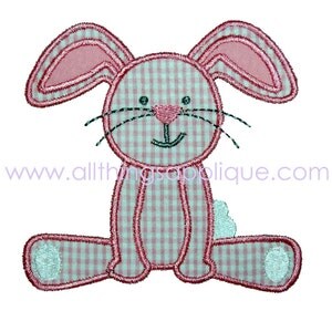 Easter Applique Design - Easter Bunny Applique - Machine Embroidery Applique Design