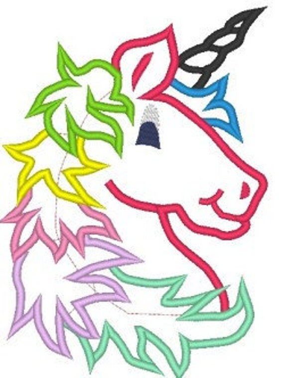 Download Unicorn Applique embroidery design