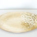 Metal brass serving tray plate oval