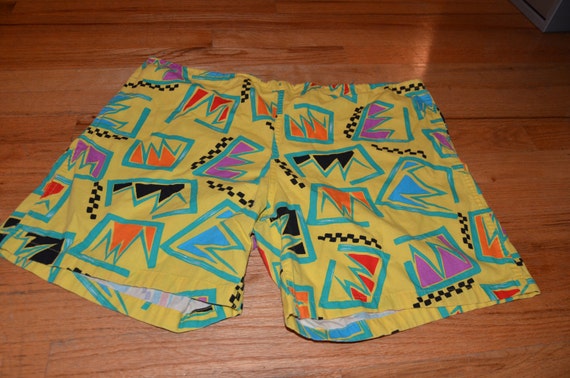 Original 80s Jams Shorts With Funky Print