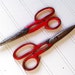 Scissors Vintage Red Metal