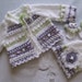 hand knitted / crochet baby cardigan / jacket and matching hat and little socks for baby / reborn