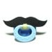 Black Mustache pacifier 6 to 18 months