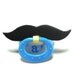 Mustache pacifier black 0 to 6 months