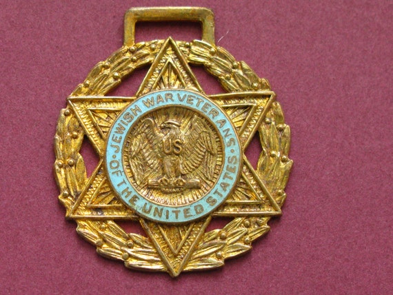 Vintage Masonic Medal Jewish War Veterans by sarjeantandco on Etsy