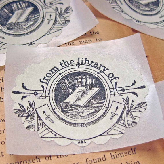 Vintage Bookplate Stickers