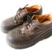 Vintage Doc Marten Chocolate Leather Saddle Loafers US Sz 5/7