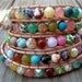 Colorful Leather Wrap Bracelet, Muti gemstone bracelet, Beach Boho Chic Natural jewelry, Leather Bracelet, Beaded bracelet