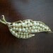 Brooch, Pin, Vintage Leaf Pearl Brooch, Makes a great gift for that special someone, brooch gift, gift of love, pin gift
