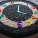 handmade circle rug children's clock