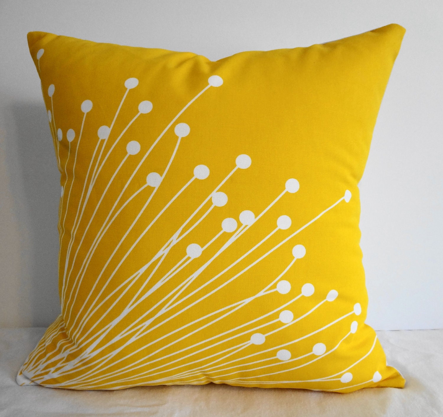 soft yellow pillow covers