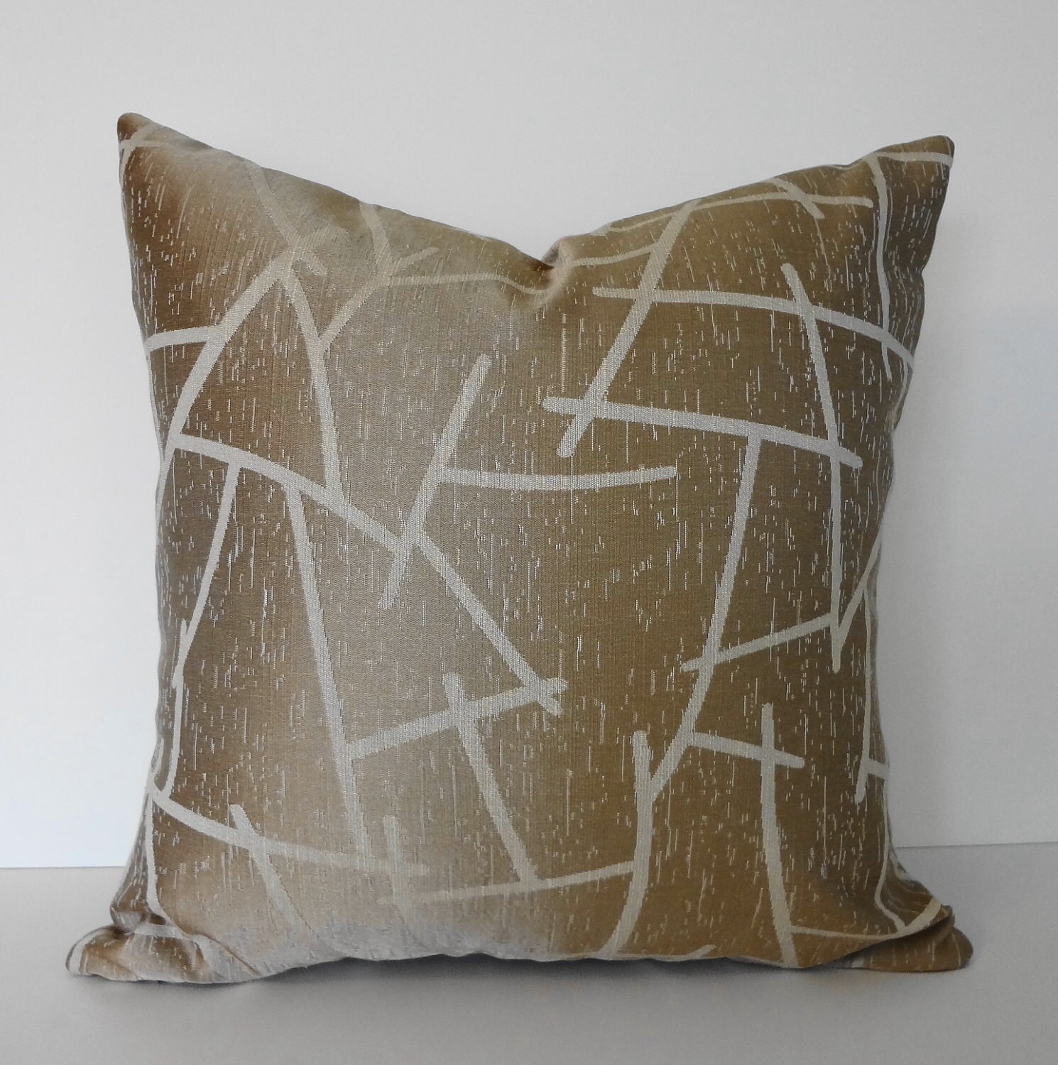 Decorative Pillow Cover Cream Taupe Pillow Cushion Throw