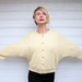 Vintage Pale Yellow / Butter Batwing Cardigan