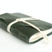 Slim Leather Journal, Thin Blue Gray Hand-Bound 4.5 x 6 Journal by The Orange Windmill on Etsy