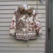 Vintage Art Nouveau Figural theme ski jacket Fox trim hood ala 1980s must see