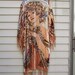 Vintage burnt velvet Art Nouveau kimono in style of Alfonse Mucha never worn